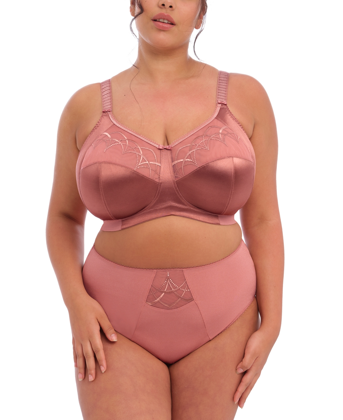 Full Figure Cate Soft Cup No Wire Bra EL4033, Online Only - Rosewood