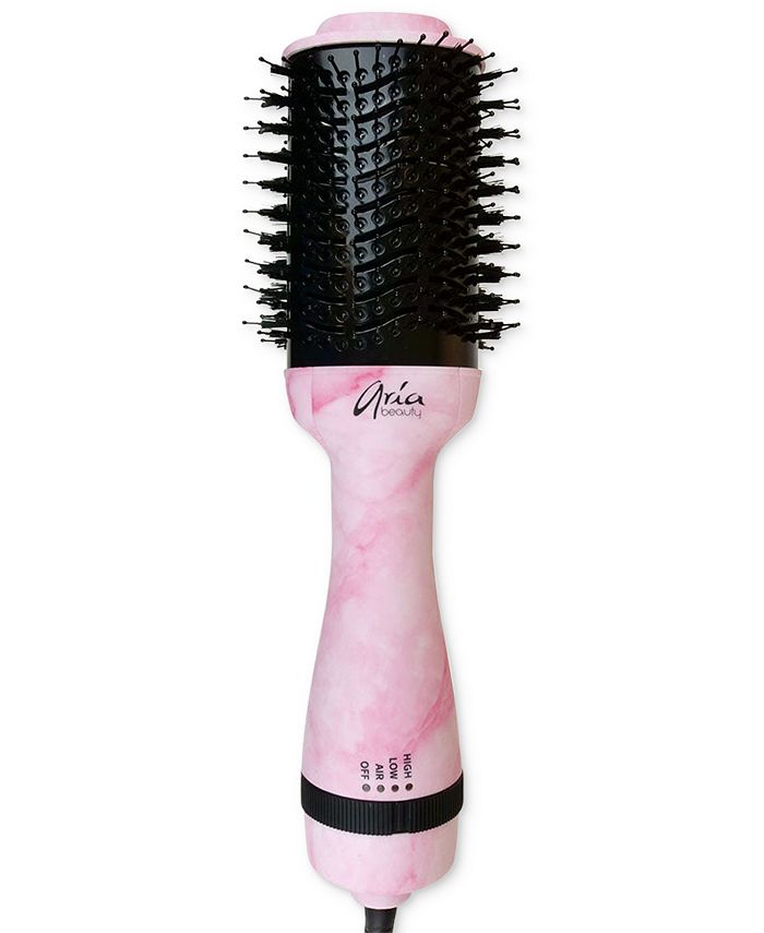 Aria Marble Blowdry Brush Pink, from PUREBEAUTY Salon & Spa Macy's