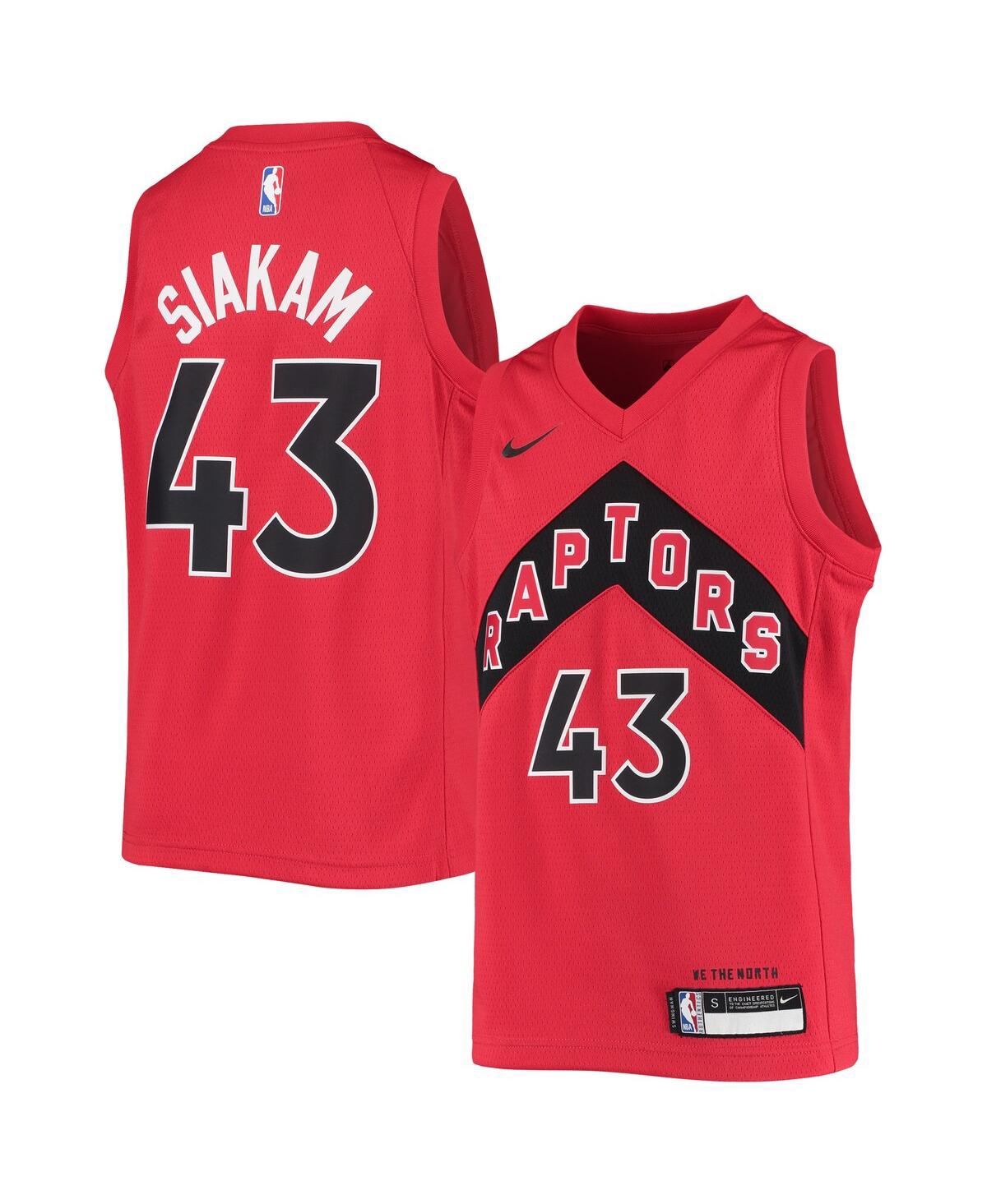Big Boys Nike Pascal SiakamToronto Raptors 2020/21 Swingman Jersey - Icon Edition - Red
