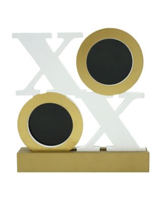 TMD Holdings - XOXO White/Gold-Tone MDF Picture Frame