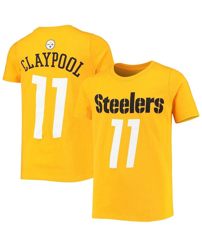 Outerstuff Big Boys Chase Claypool Gold Pittsburgh Steelers Mainliner  Player Name and Number T-shirt - Macy's