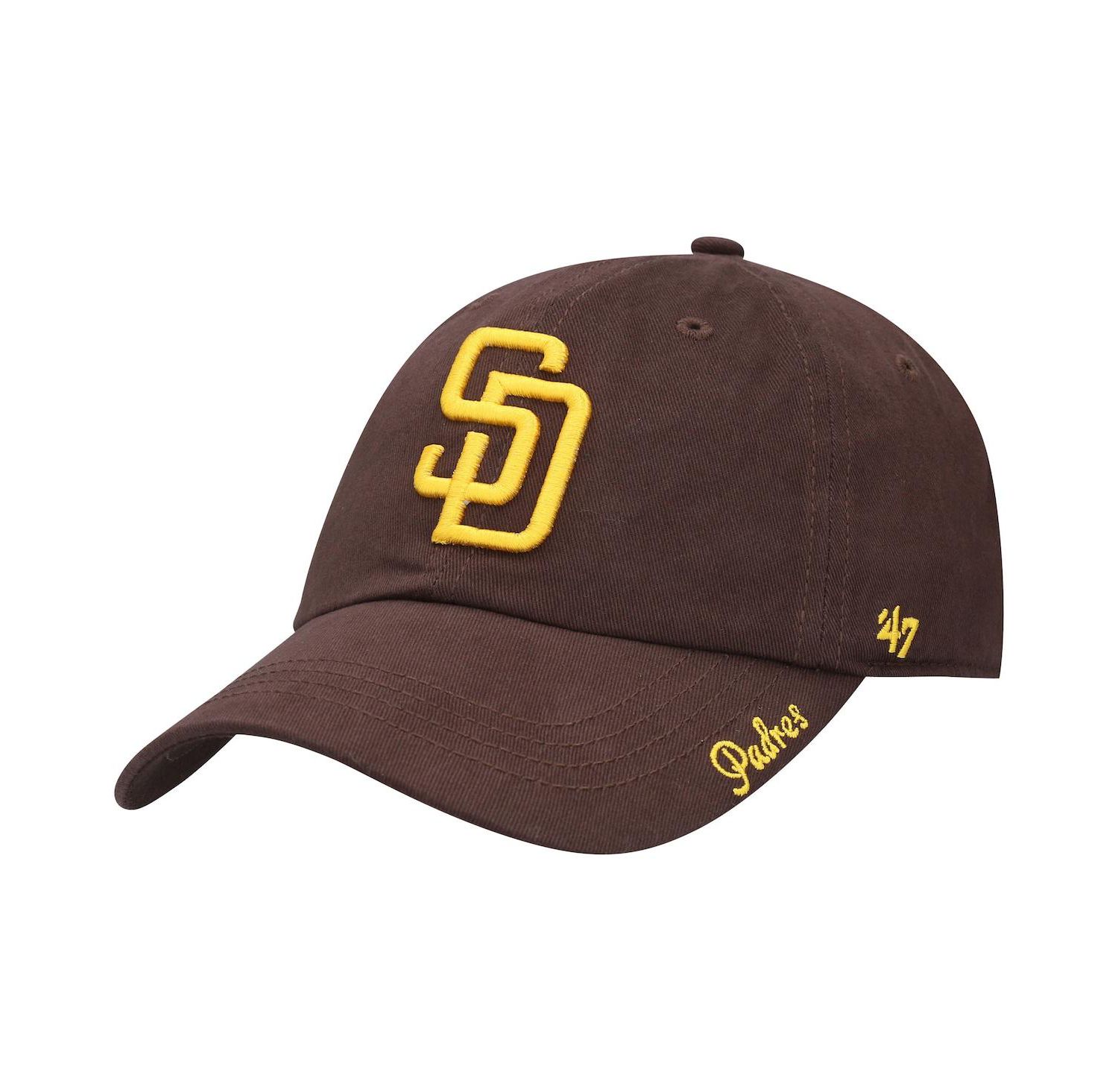 Women's '47 Brown San Diego Padres Team Miata Clean Up Adjustable Hat