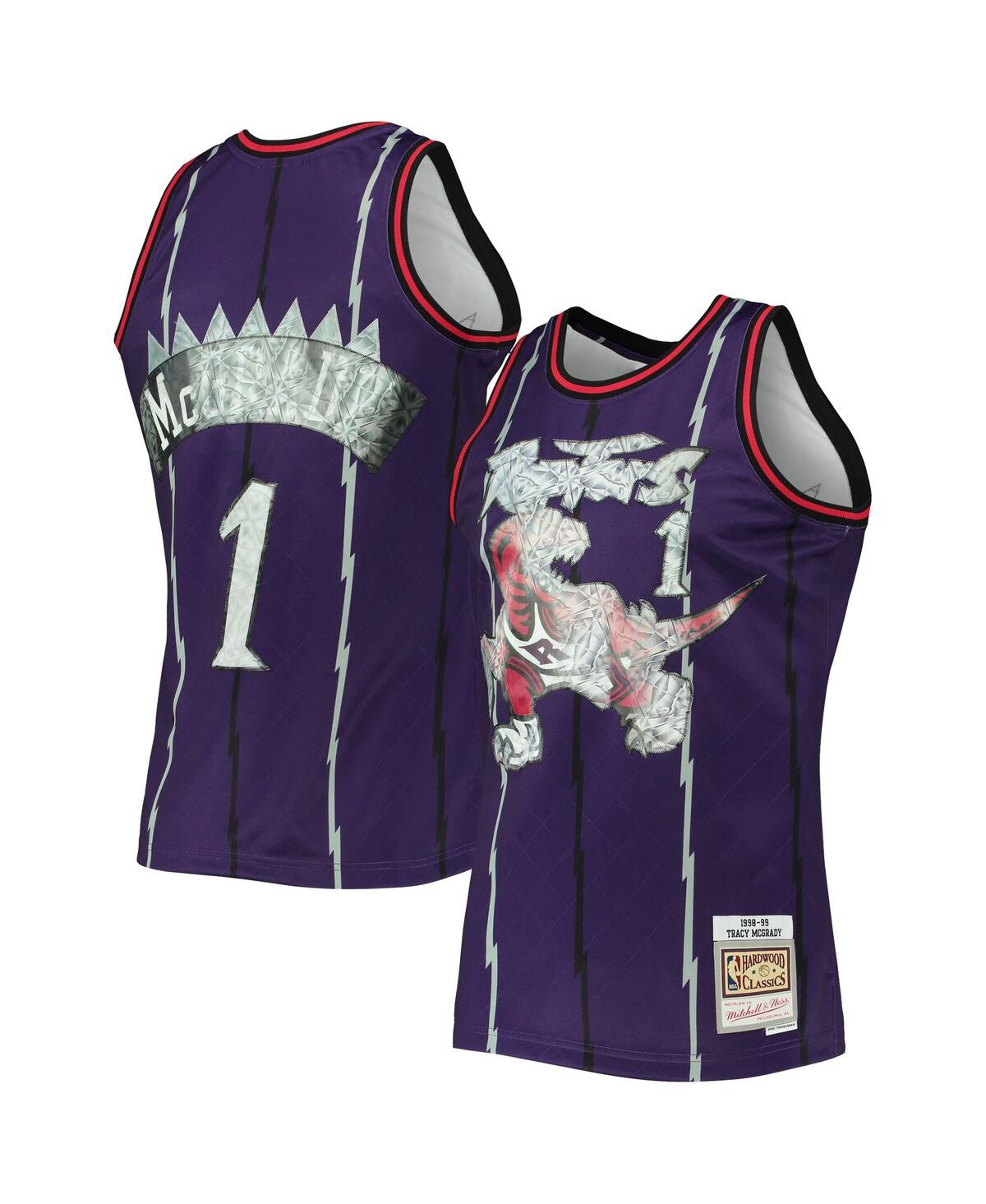Men's Mitchell & Ness Tracy McGradyToronto Raptors 1998-99 Hardwood Classics 75th Anniversary Diamond Swingman Jersey - Purple
