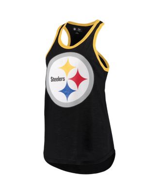 Women's Black Pittsburgh Steelers Tater Tank Top