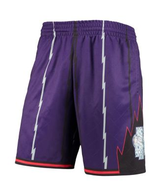 Men's Purple Toronto Raptors 1998 Hardwood Classics 75th Anniversary Swingman Shorts