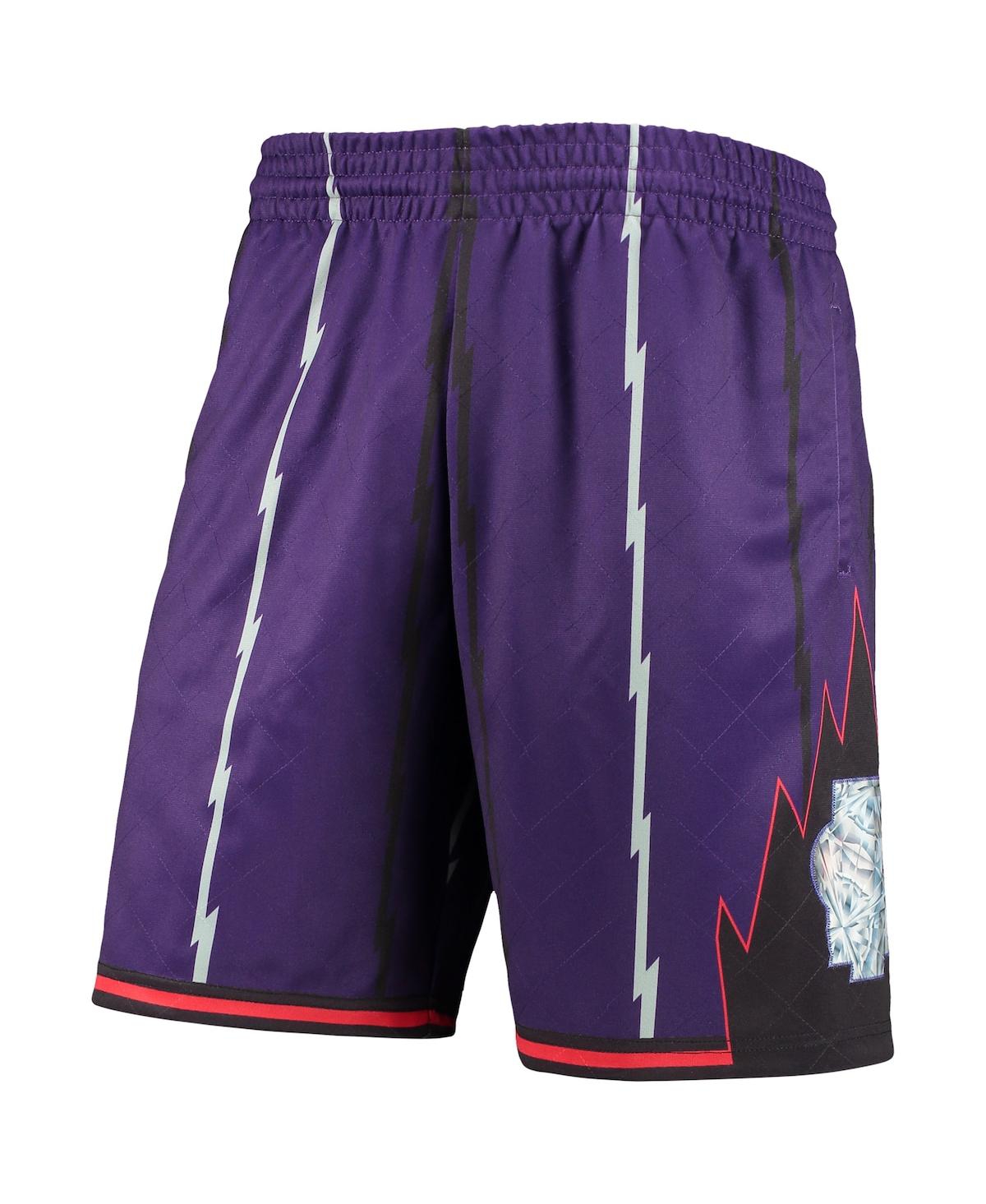 Men's Mitchell & NessToronto Raptors 1998 Hardwood Classics 75th Anniversary Swingman Shorts - Purple