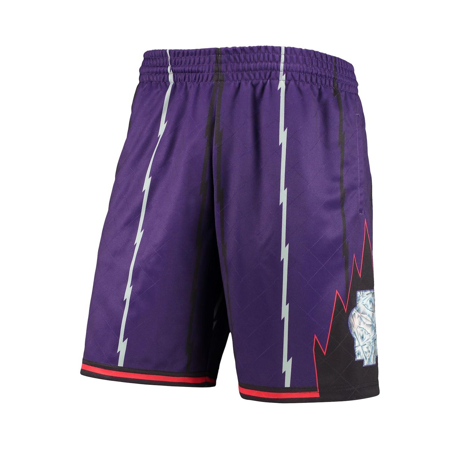 Men's Purple Toronto Raptors 1998 Hardwood Classics 75th Anniversary Swingman Shorts