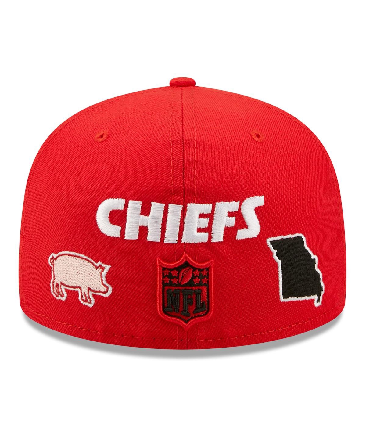 Men's New EraKansas City Chiefs Team Local 59FIFTY Fitted Hat - Red
