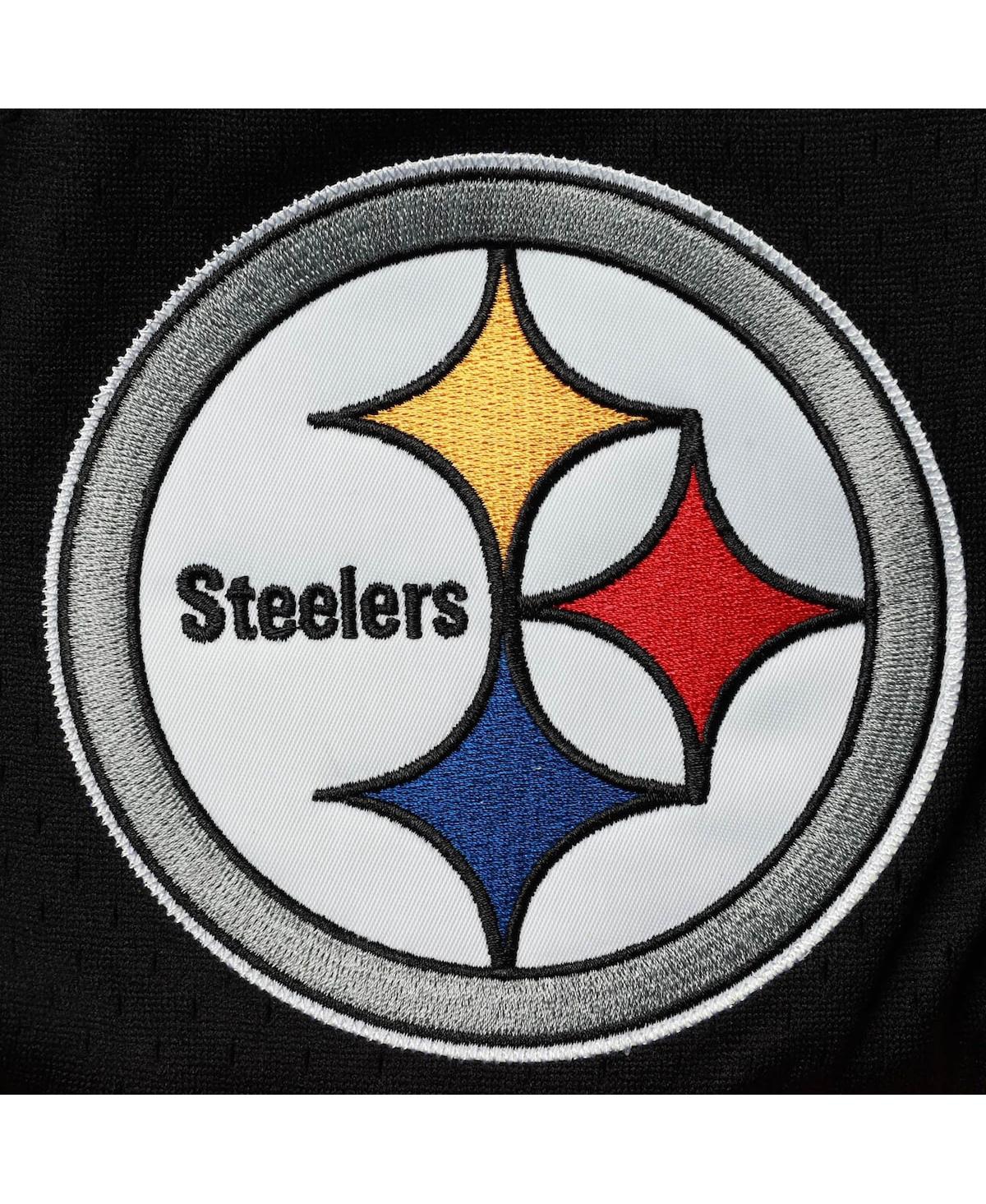 Men's Mitchell & NessPittsburgh Steelers Just Don Gold Rush Shorts - Black