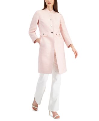 anne klein pink trench coat