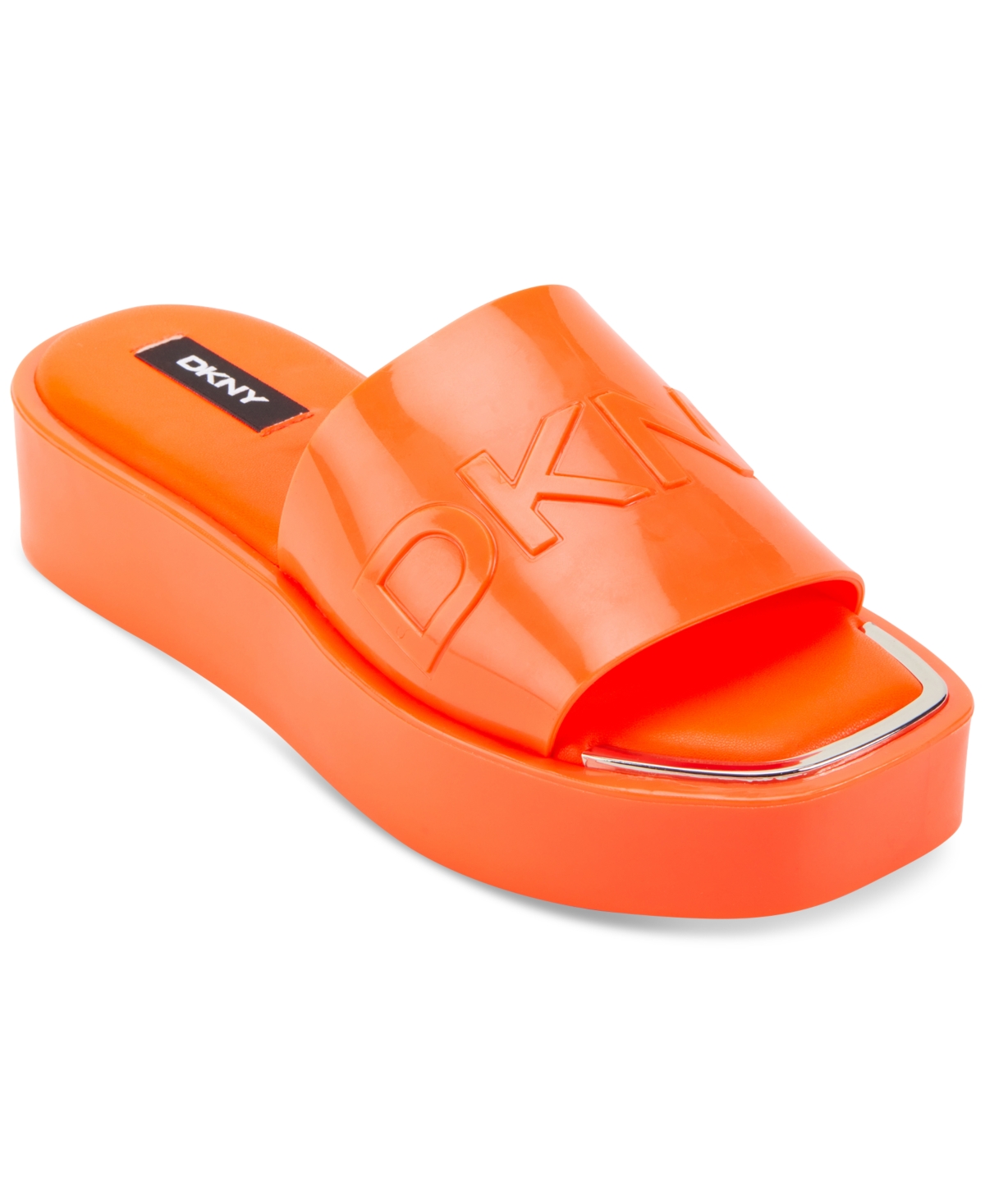 Dkny Women's Laren Platform Slide Sandals In Orange