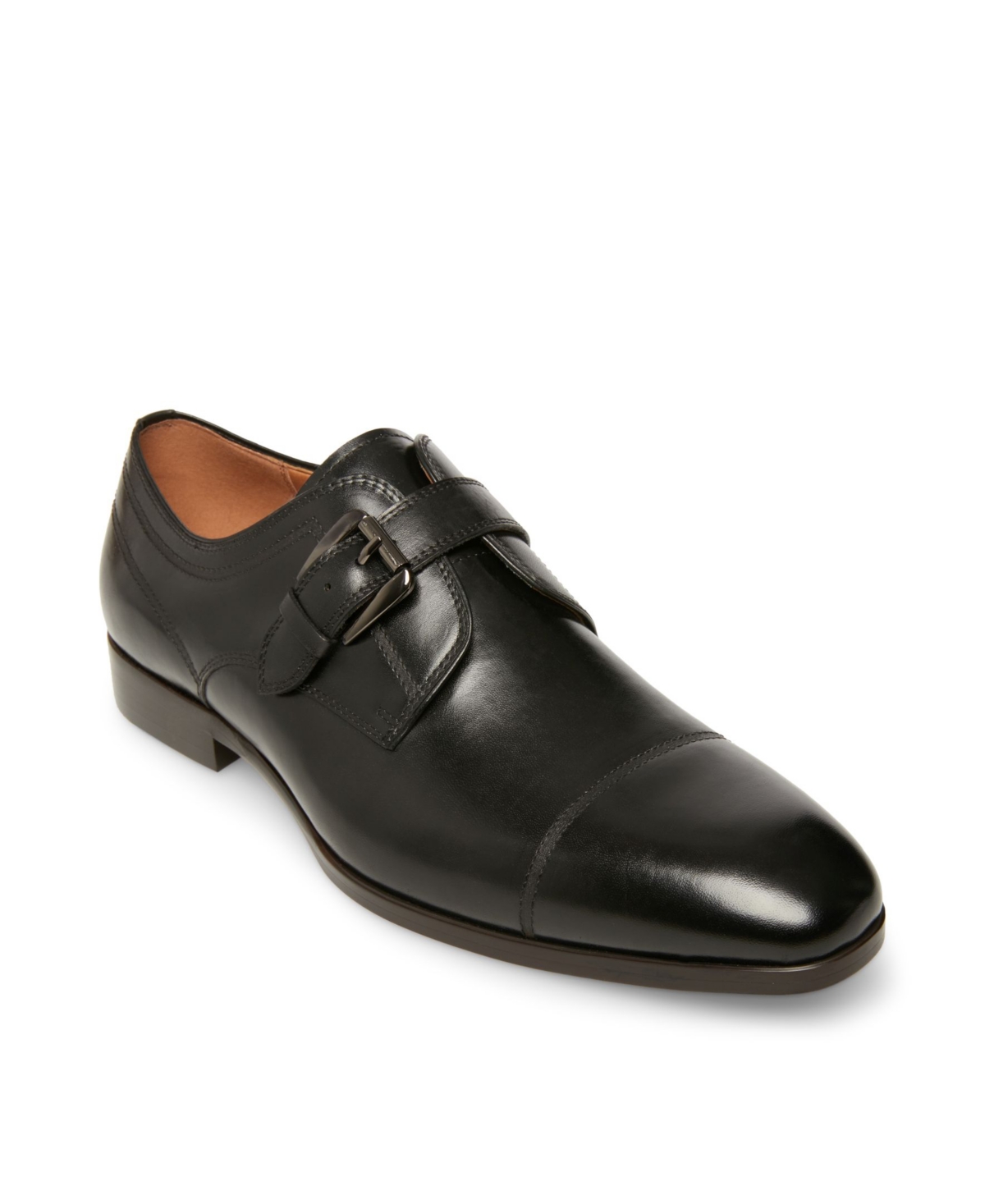 Shop Steve Madden Men's Covet Loafer Shoes In Black Leather