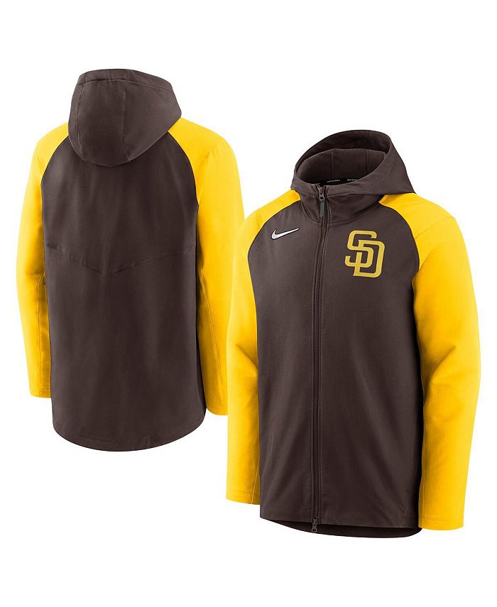 San Diego Padres Brown Authentic Collection Dugout Full Zip Jacket by Nike