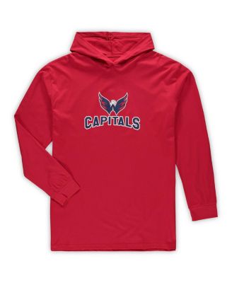 Men's Red Washington Capitals Big and Tall Pullover Hoodie and Joggers Sleep Set