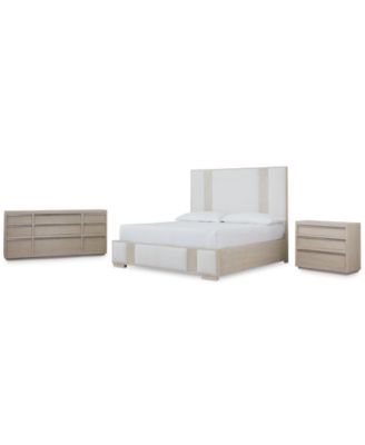 Solaria 3pc Bedroom Set (King Bed, Dresser & Nightstand)