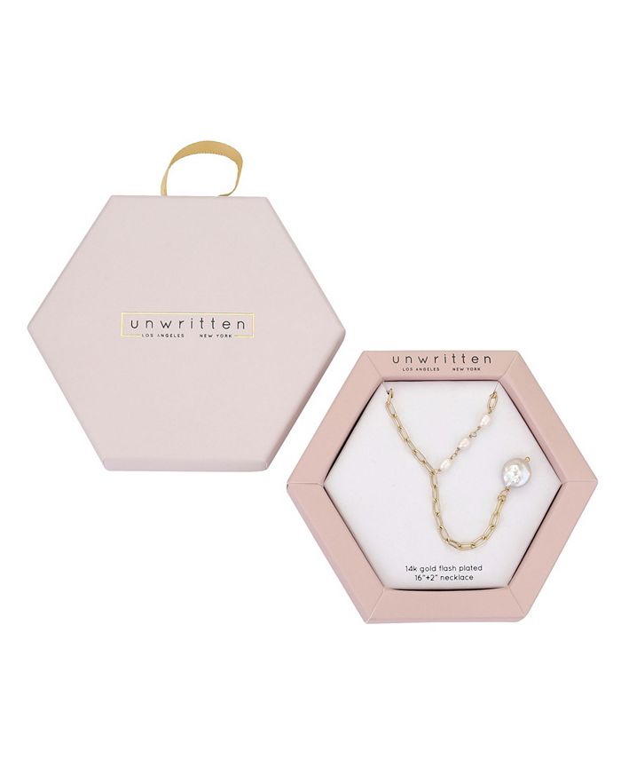 Unwritten Imitation Pearl Y-Necklace - Macy's