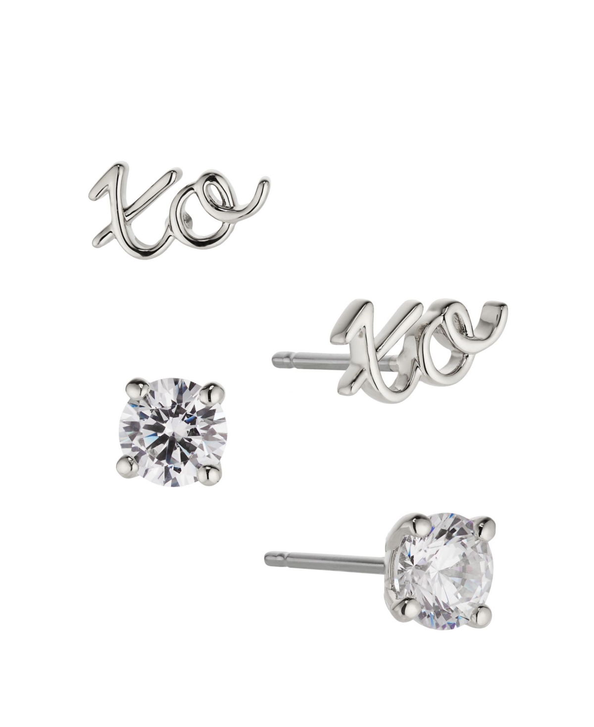 Eliot Danori Women's Xoxo Stud Earrings Set, Created For Macy's In