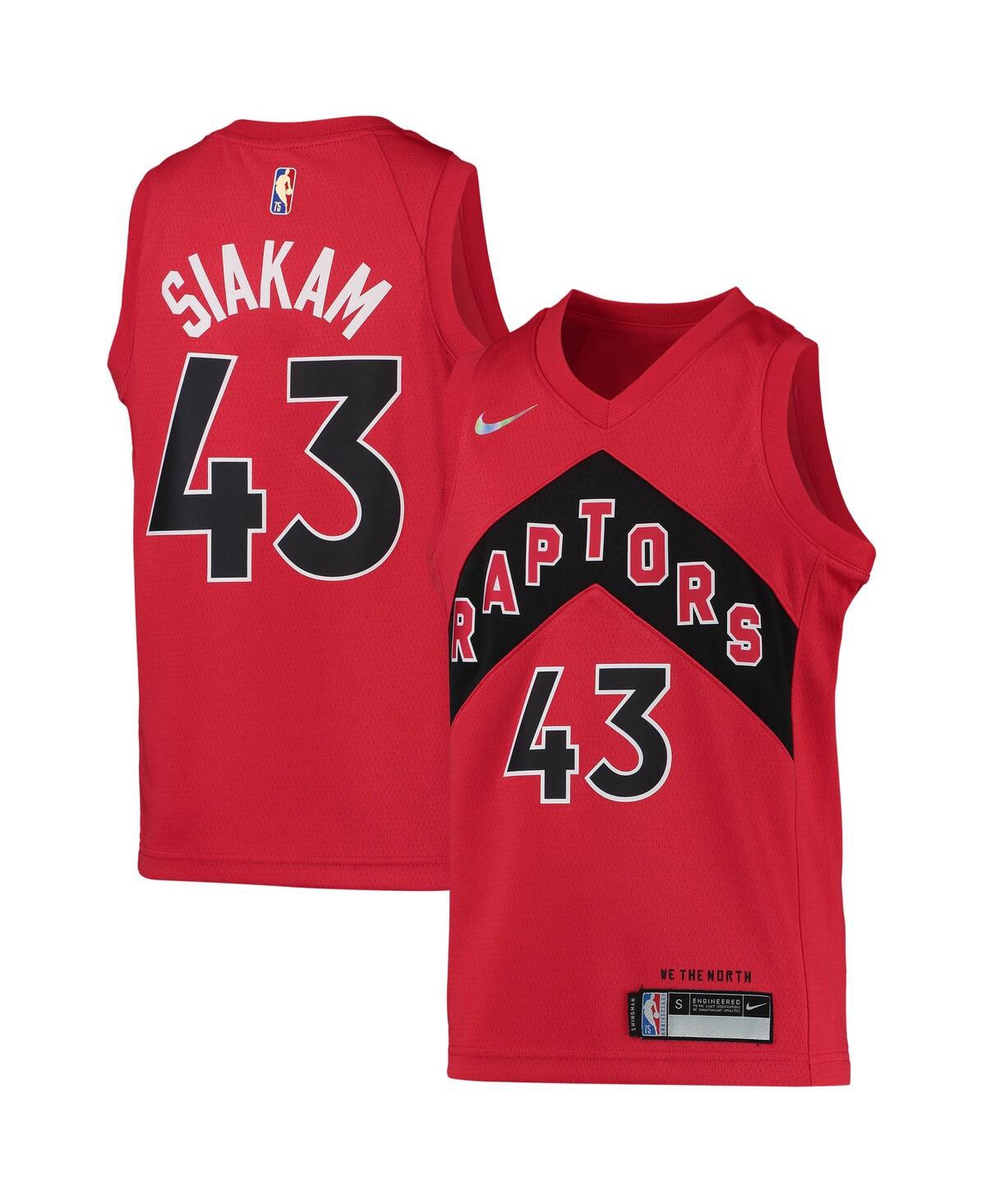 Big Boys Nike Pascal SiakamToronto Raptors 2021/22 Diamond Swingman Jersey - Icon Edition - Red