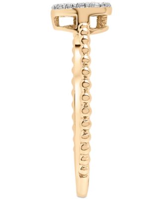 Diamond Heart Cluster Ring (1/6 ct. t.w.) in 14k Gold, Created for Macy's