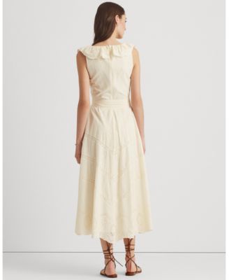 ralph lauren eyelet cotton dress