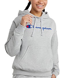 Women's Relaxed Logo Fleece  Sweatshirt Hoodie