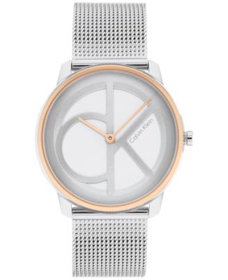 Calvin Klein Stainless Steel Mesh Bracelet Watch 35mm - Macy's