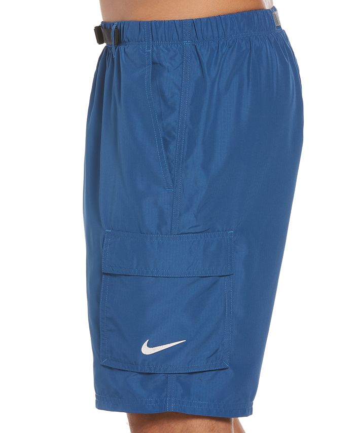 Nike Men's Swim Belted Packable Volley Shorts Macy's