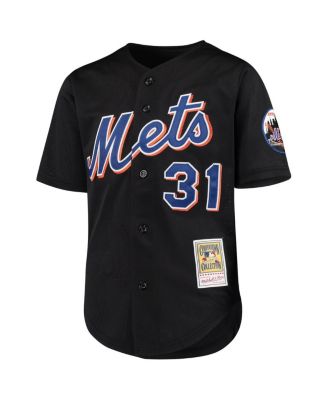Big Boys Mike Piazza Black New York Mets Cooperstown Collection Mesh Batting Practice Jersey