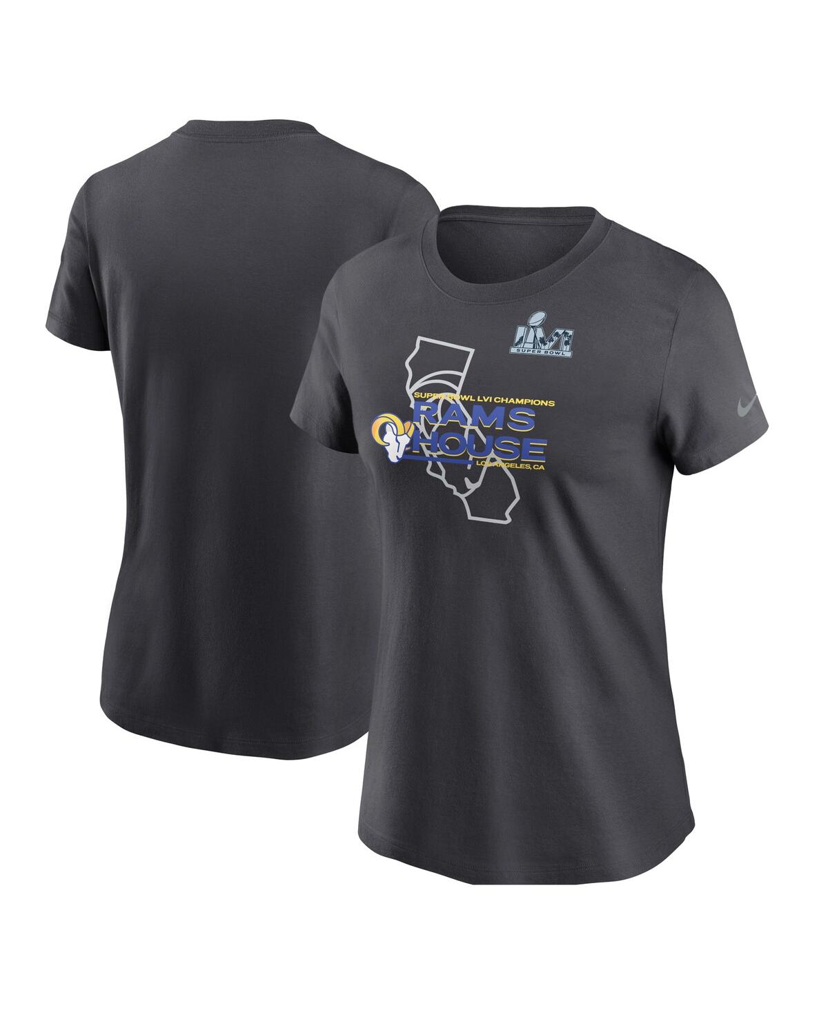 Women's NikeLos Angeles Rams Super Bowl Lvi Champions Hometown T-shirt - Anthracite