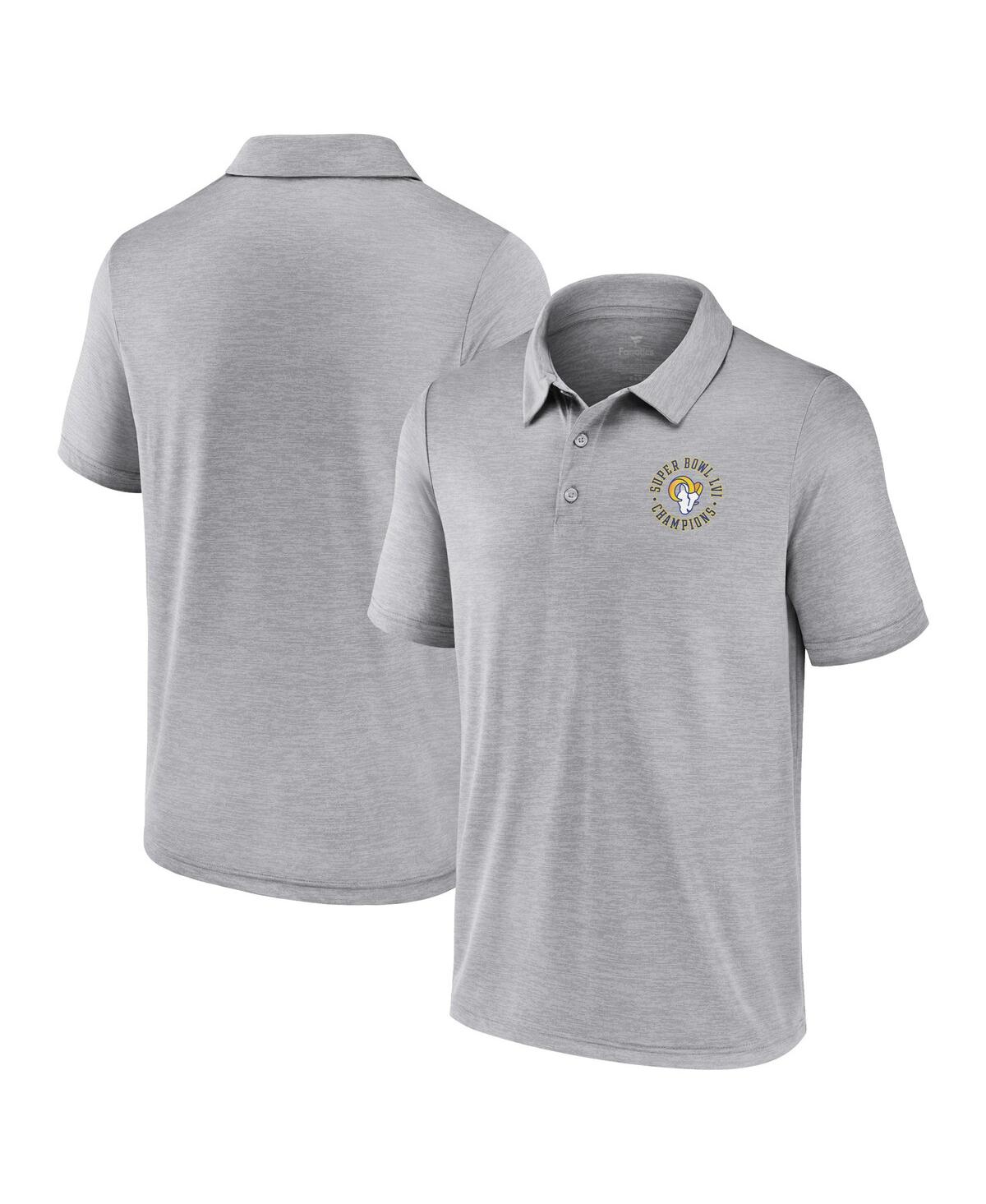 Men's FanaticsLos Angeles Rams Super Bowl Lvi Champions Polo - Gray