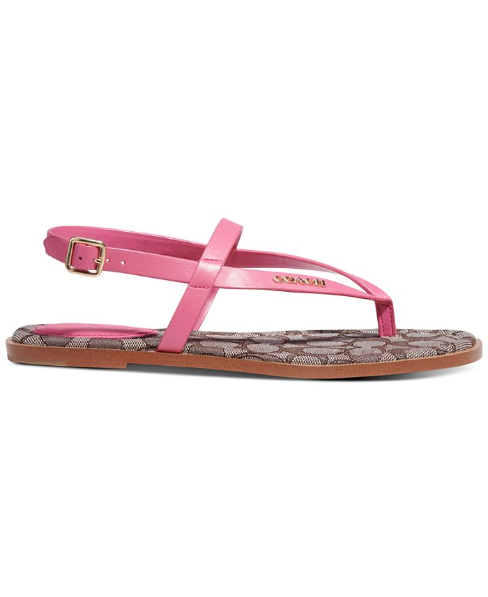 COACH Women's Josie Strappy Flat Sandals & Reviews Sandals Shoes