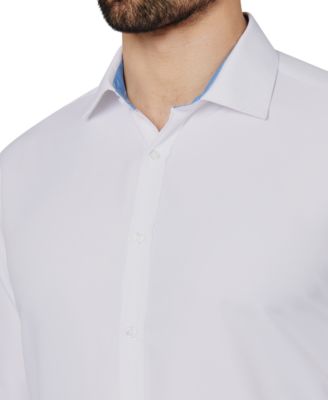 Men's Regular Fit Solid Wrinkle Free Performance Dress Shirt
