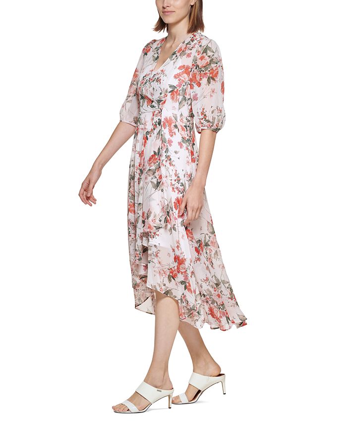 Calvin Klein Petite ElbowSleeve Maxi Dress Macy's