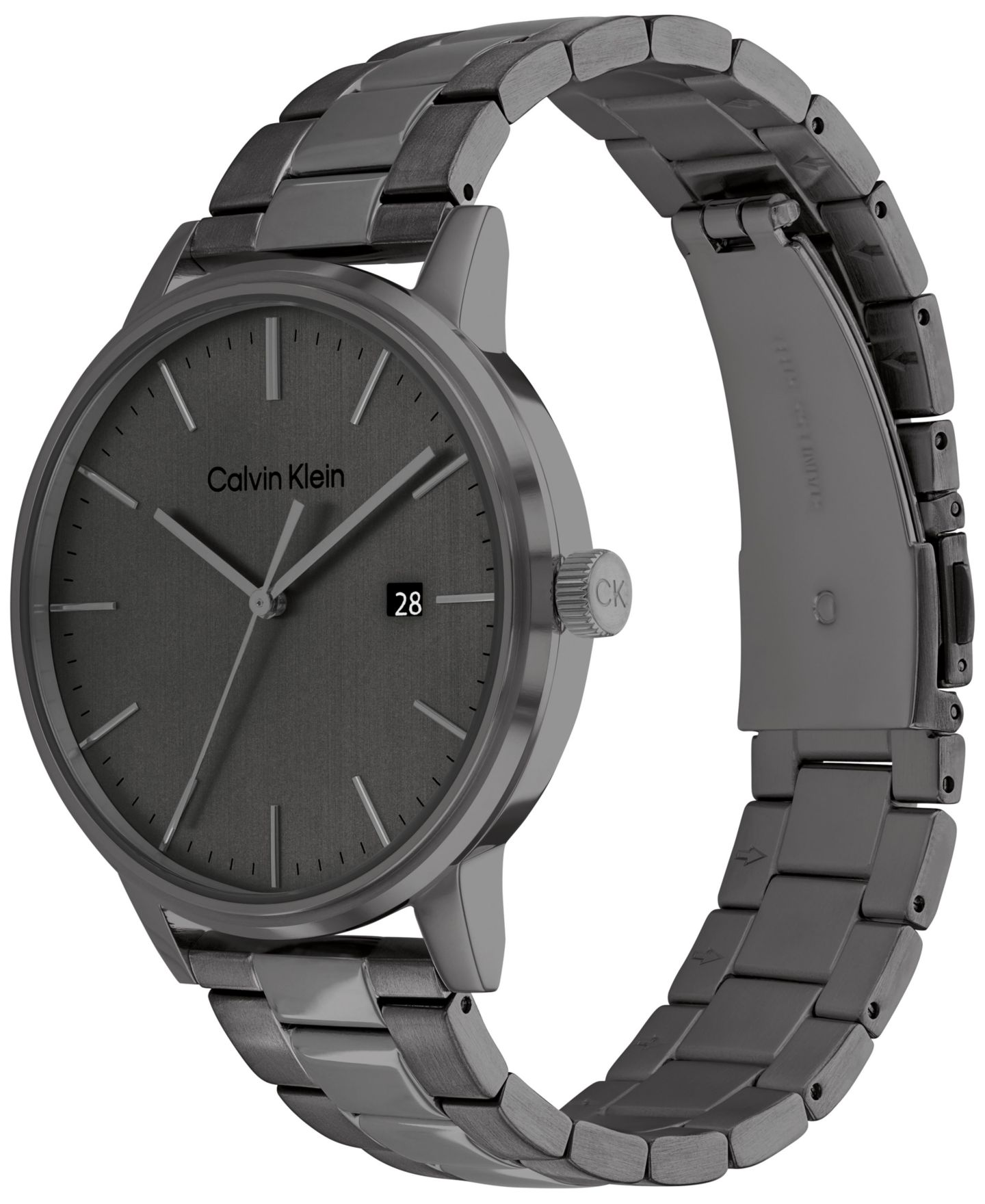 Часы Calvin Klein Gray Stainless Steel Bracelet Watch 43mm — фото 2