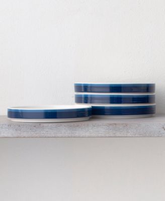 ColorStax Stripe Small Plates, Set of 4