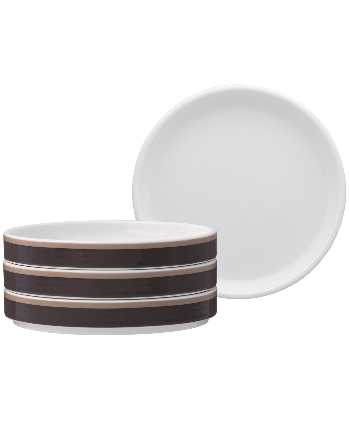 Noritake ColorStax Stripe Plates, Set of 4