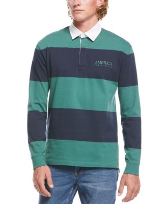 Perry Ellis America Men's Striped Rugby 