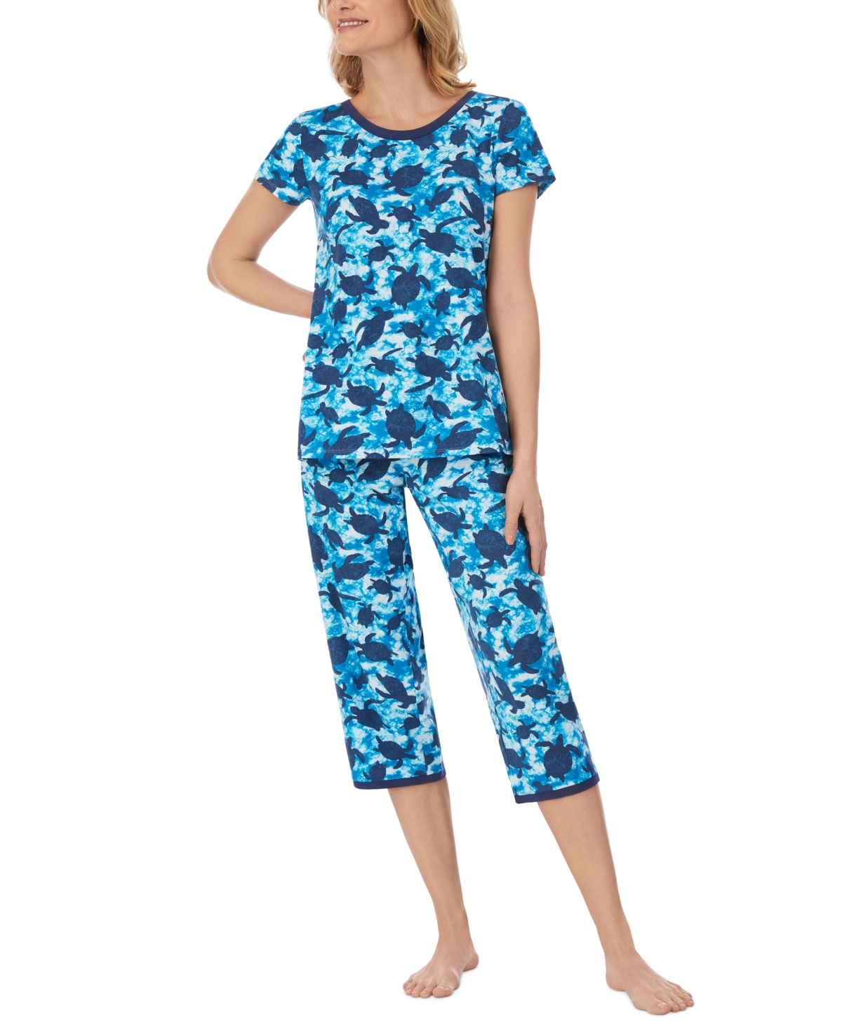 Cuddl Duds Women's Cropped 2-Pc. Mommy & Me Pajama Set