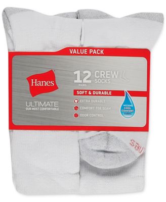 Men's 12-Pk. Ultimate Crew Socks