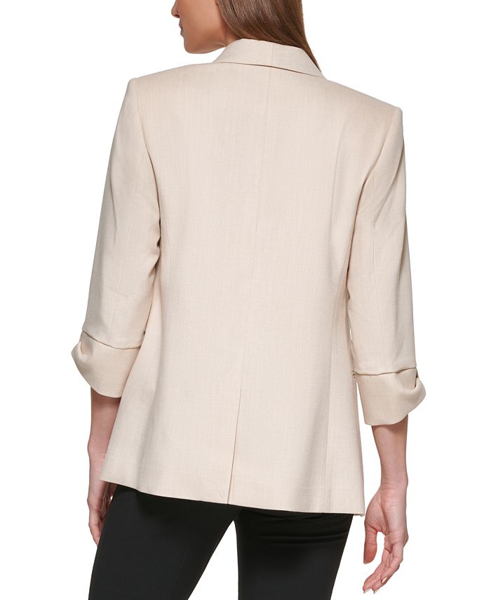 Dkny Ruched Sleeve Jacket Macys 