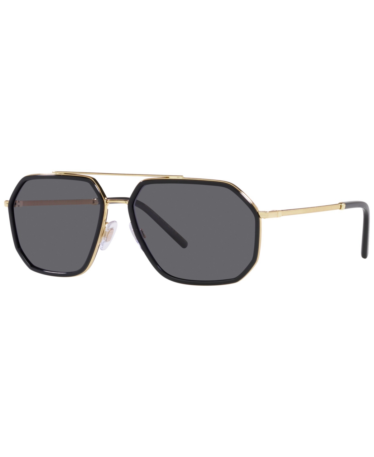 Shop Dolce & Gabbana Men's Polarized Sunglasses, Dg2285 60 In Gold-tone,black