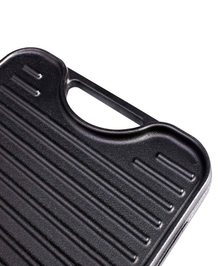 Victoria Cast Iron Large Reversible 18.5" x 10" Rectangular Griddle