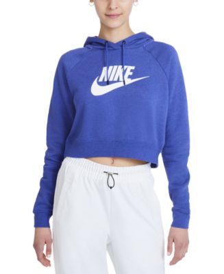habla Privilegio Interconectar Nike Women's Sportswear Essential Cropped Hoodie & Reviews - Tops - Women -  Macy's