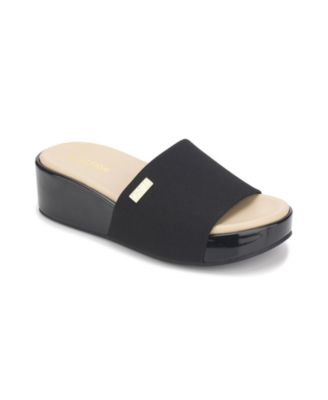Maila Stretch Slide Wedge Sandals 