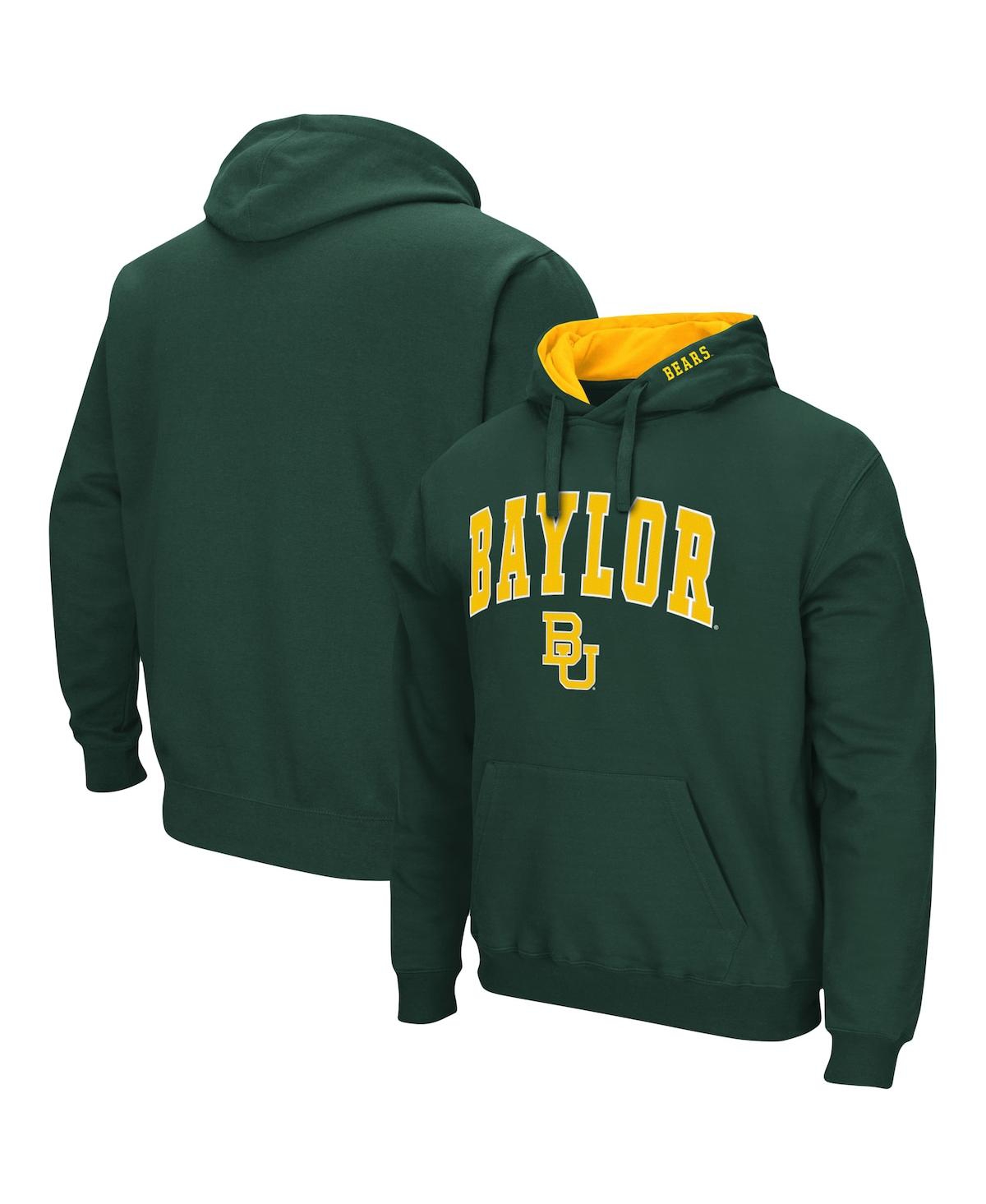 Colosseum Men's  Green Baylor Bears Arch And Logo 3.0 Pullover Hoodie In Green