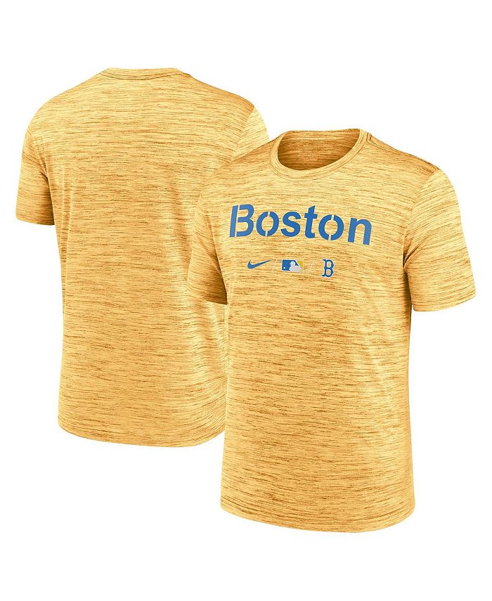 Nike Men's Gold Boston Red Sox Authentic Collection City Connect Velocity  Performance T-shirt - Macy's