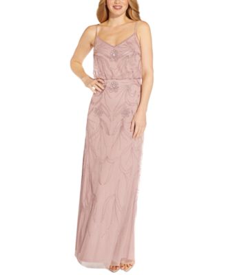 Adrianna papell petite fashion beaded blouson gown