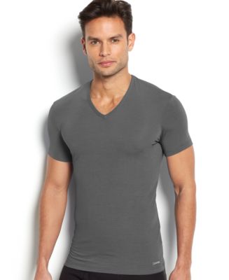 Calvin Klein Men's Underwear Body Modal V-Neck Undershirt U5563 - Macy's
