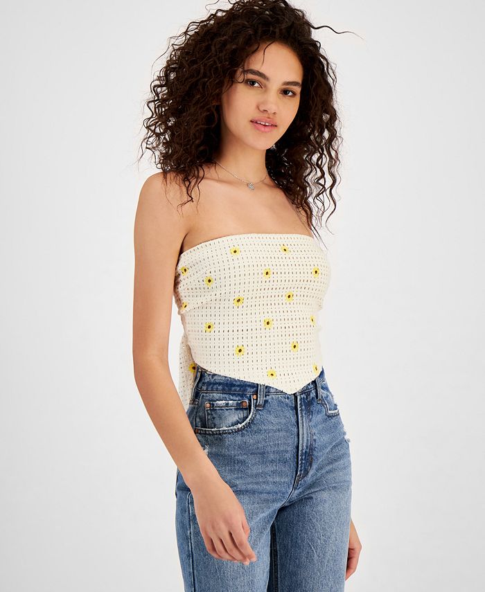 Crave Fame Juniors Handkerchief Hem Tube Top Macy s