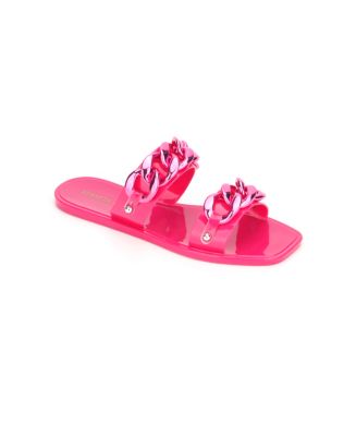 Kenneth Cole New York Women's Naveen Chain Jelly Slide Flat